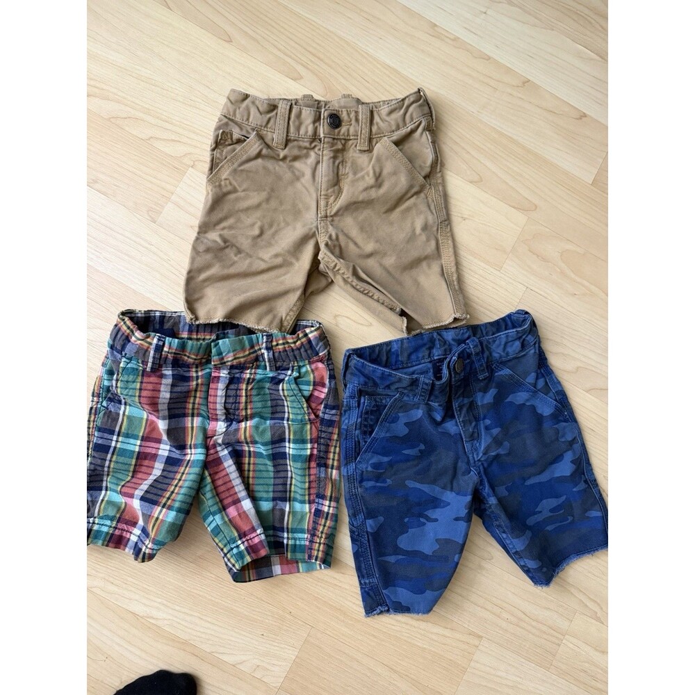 Toddler 2T Boy Clothing Bundle Lot - 3 Items Baby Gap shorts canvas camo tan